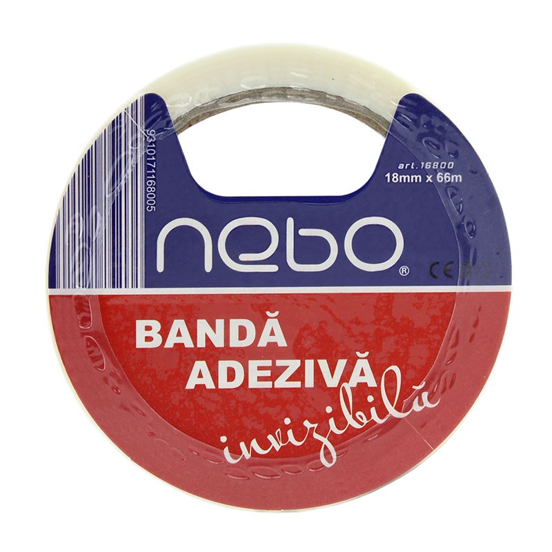 Banda adeziva invizibila, 18mm x 66m, Nebo - imagine 5